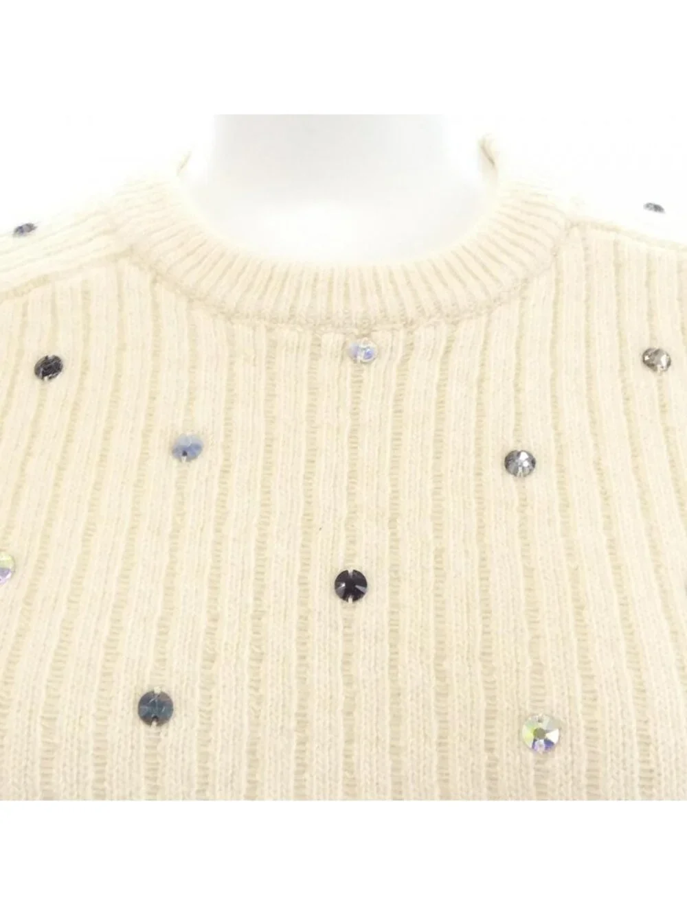 Louis Vuitton Rhinestone Rib Knit Dress
